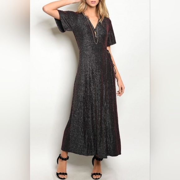 emory park Dresses & Skirts - Emory Park | Iridescent Wrap Maxi Dress